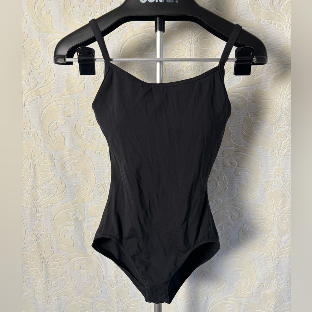 Capezio Black Bodysuit built in Bra